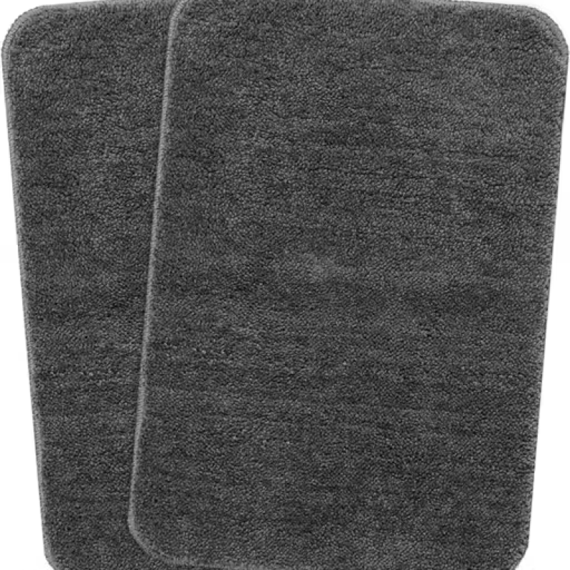 Solid Plain Door Mat - Pack Of 2
