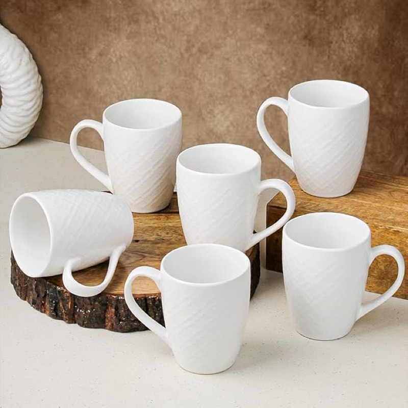 Ceramic Coffee Mugs Set of 6