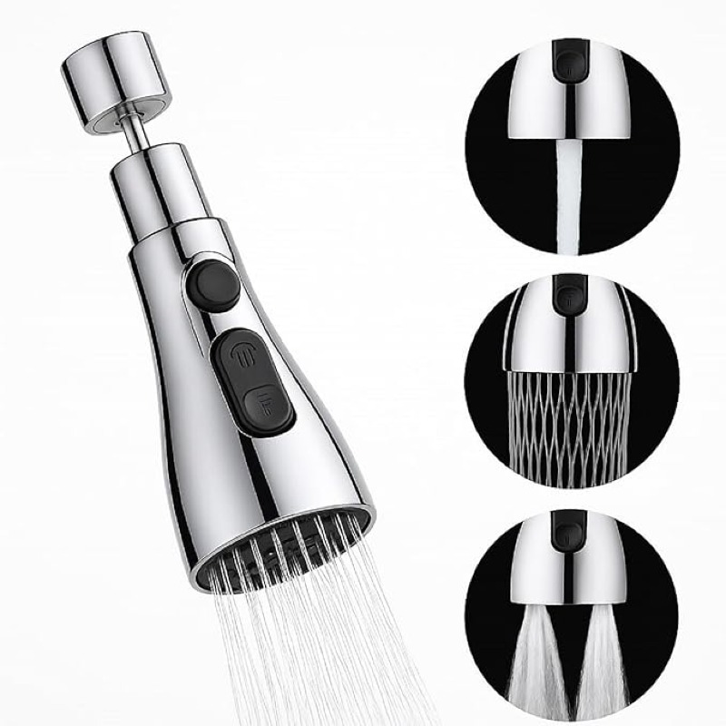 Kitchen Faucet 3-Function Pull Down Sink Sprayer