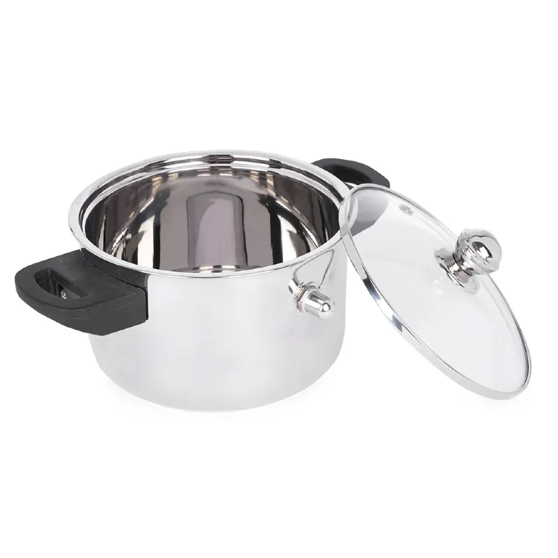 Stainless Steel - Milk Boiler with Glass Lid