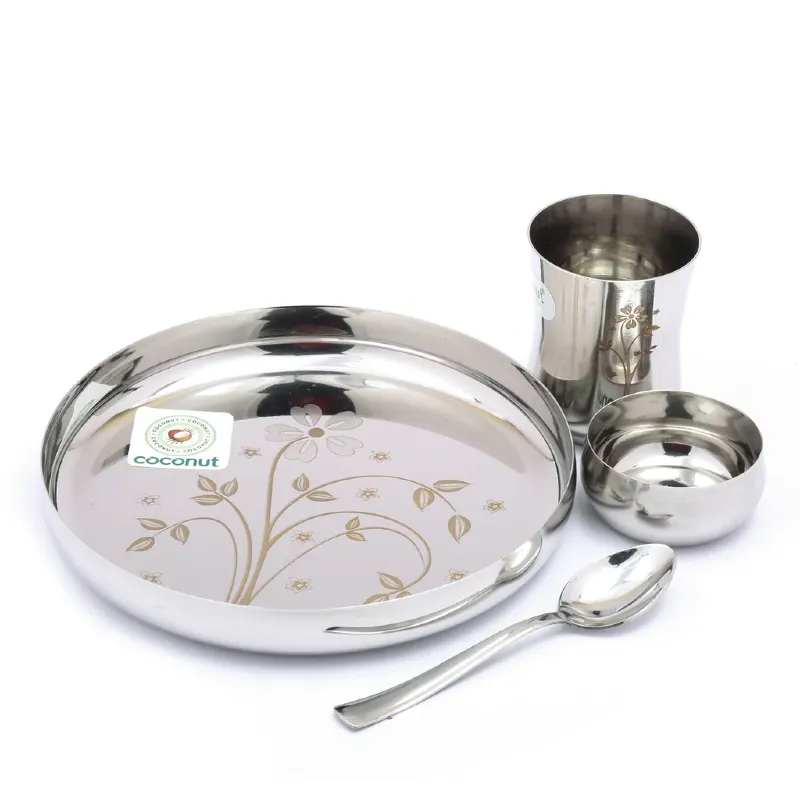 Stainless Steel Dinner Set – 4 Piece