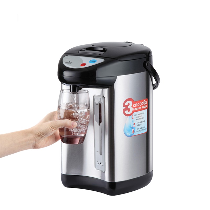 3-Liter Retro Electric Air Pot Thermopot with Boil-Dry Protection Keep Warm & Re-Boil Function for Hotel or Household Use