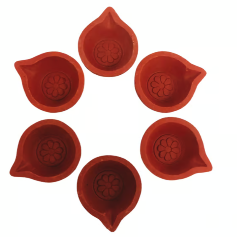 Handmade Clay Diya (Pack of 12)