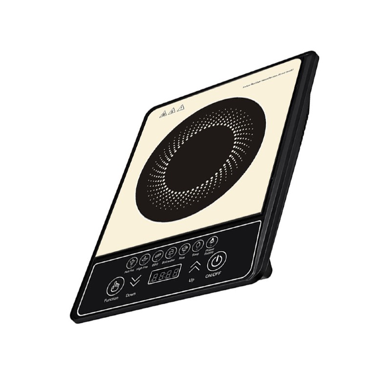 Portable Induction Cooker Black Electric Hot Plate Burner Without Gas for Outdoor Camping