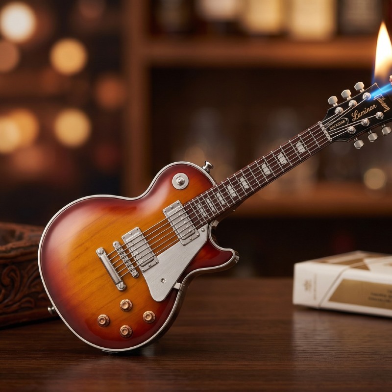 Unique Guitar Shaped Cigarette Lighter