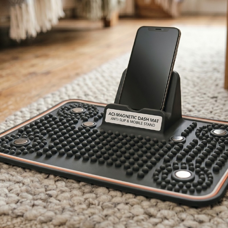 Anti-Slip Car Dashboard Mat with Mobile Stand