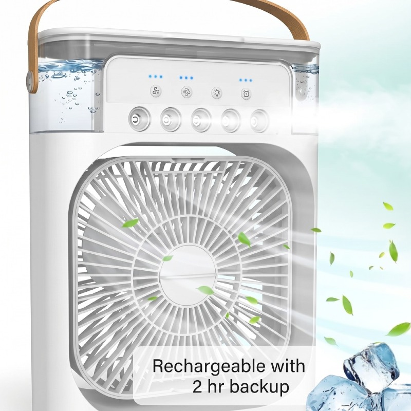 Rechargable Portable Air Cooler With 2 Hr Backup