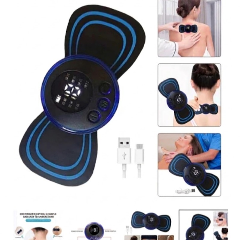 USB Rechargeable Mini Body Massager | Portable Cervical & Body Pain Relief Massager with 8 Modes